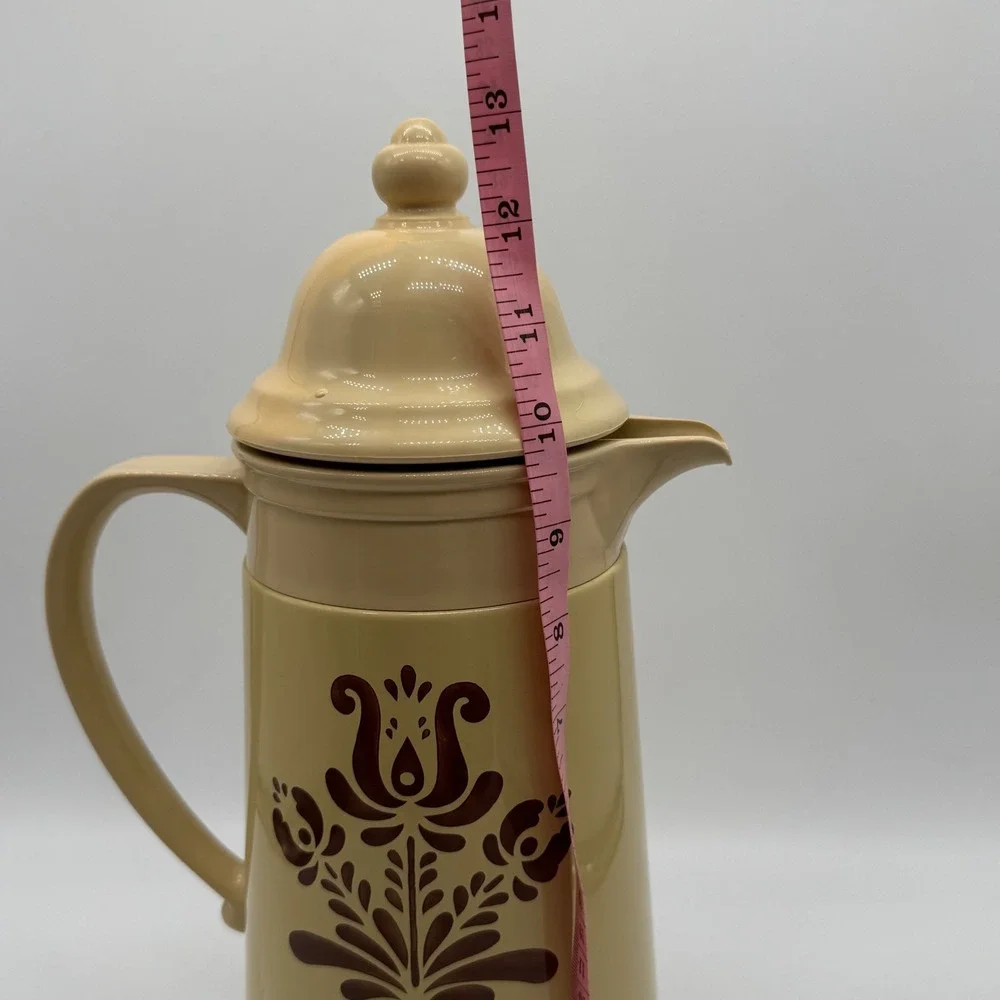 Vintage Pfaltzgraff Village Insulated Thermal Carafe Coffee Thermos Pitcher USA